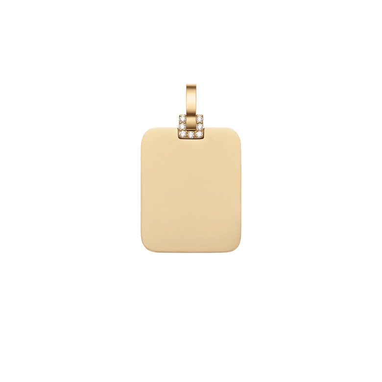 Rectangular Detail Crystal Pendant G