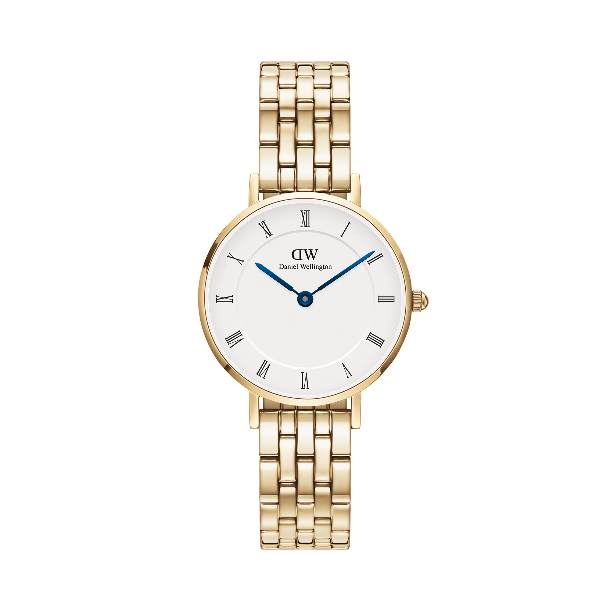 Petite Roman Numerals 5-Link Gold - Main Image