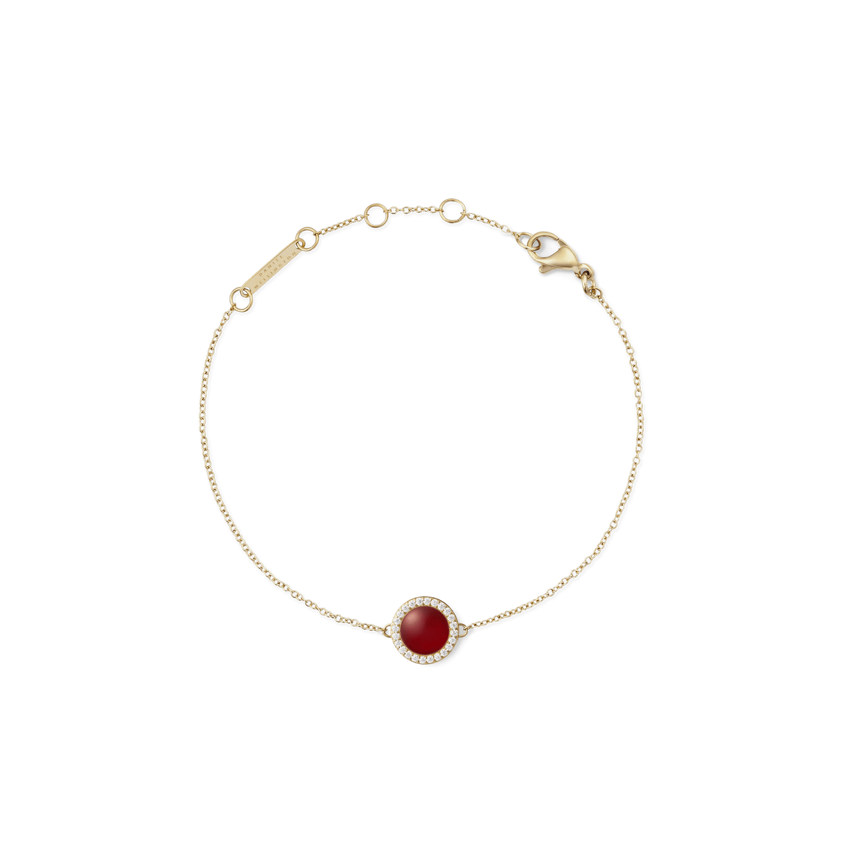 Audrey Bracelet Red Agathe Gold