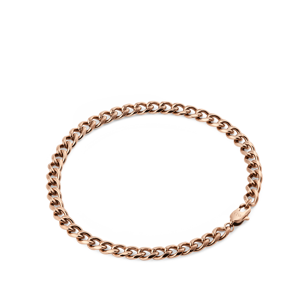Ellipse 4mm Bracelet Rose Gold