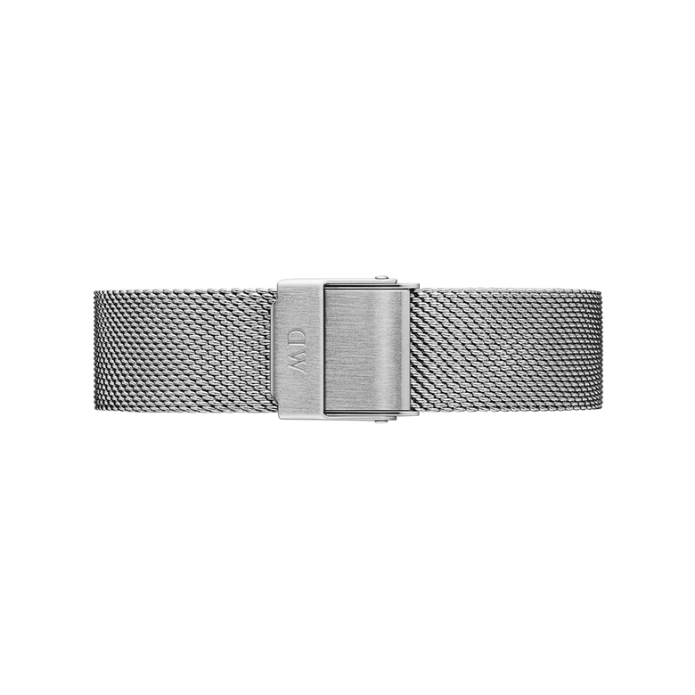 Sterling Strap Silver mesh watch strap with a fine stainless steel weave and fold-over clasp, designed for comfort and versatility in both 12mm and 14mm sizes.