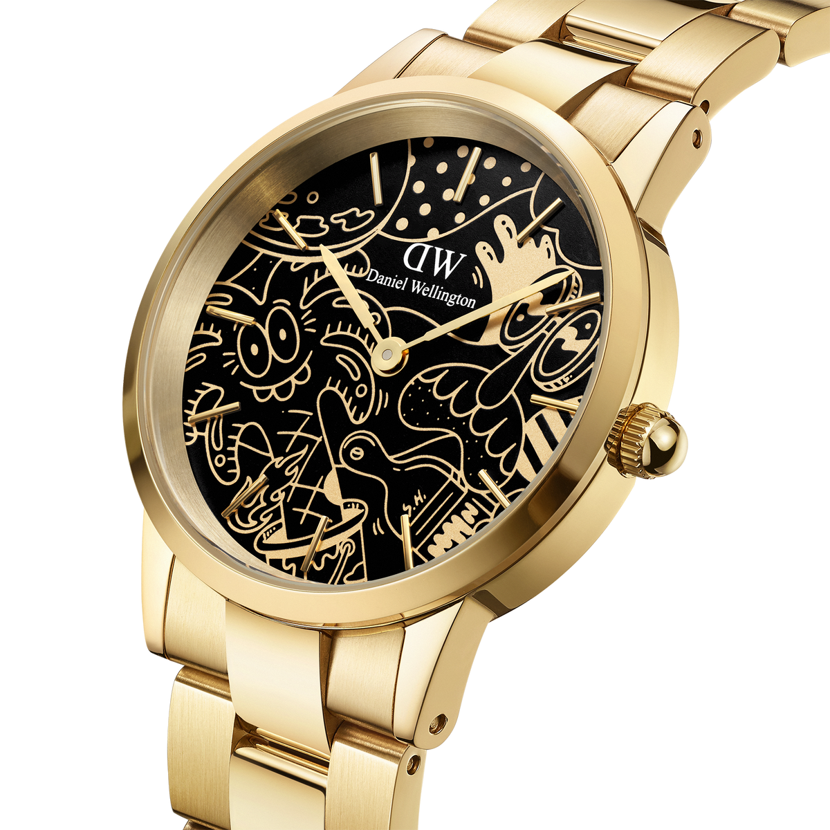 Steven Harrington x DW SET: Iconic Link Dual Tone & Shout Charm Gold