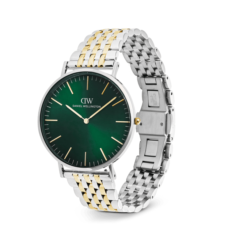 Classic 7-Link Emerald Two Tone