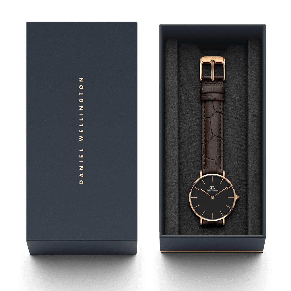 Petite York Black Rose Gold