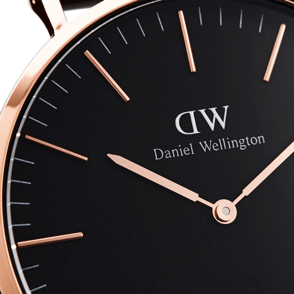Classic Bayswater Black Rose Gold