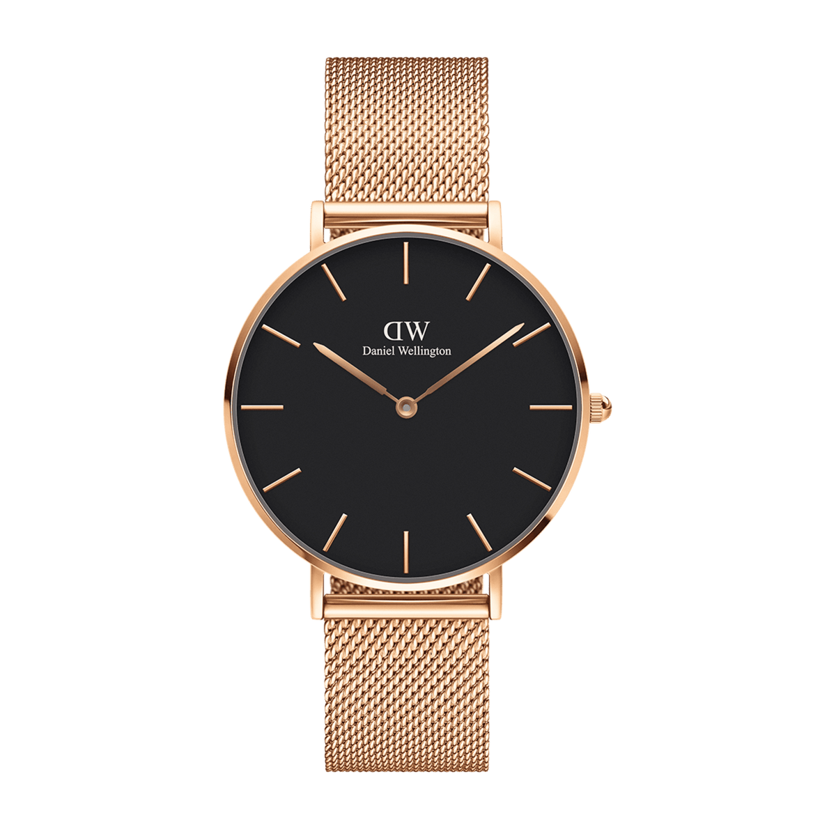 Petite Melrose Black Rose Gold