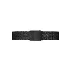 Adjustable black mesh strap with a secure clasp, designed for the Quadro Pressed Ashfield B 29x36,5 Rose Gold ladies watch, offering a comfortable and stylish fit.
