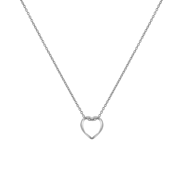 Elan Le Coeur Necklace Silver