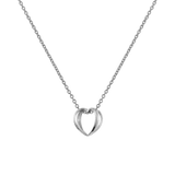 Elan Le Coeur Necklace Silver