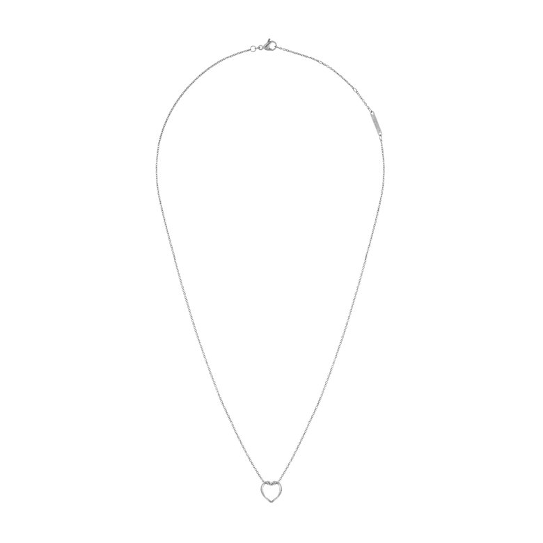 Elan Le Coeur Necklace Silver