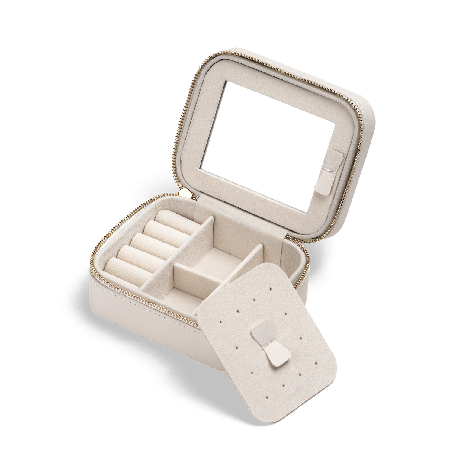 Travel Jewellery Box White