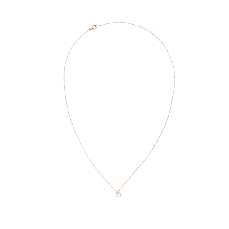 Crystal Zodiac Chain Necklace Rose Gold with a fine adjustable chain and a sparkling crystal Capricorn pendant, designed for a minimalist and elegant look.