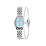 Ophelia Mini Ice Blue &  Elan Unity Bracelet Silver