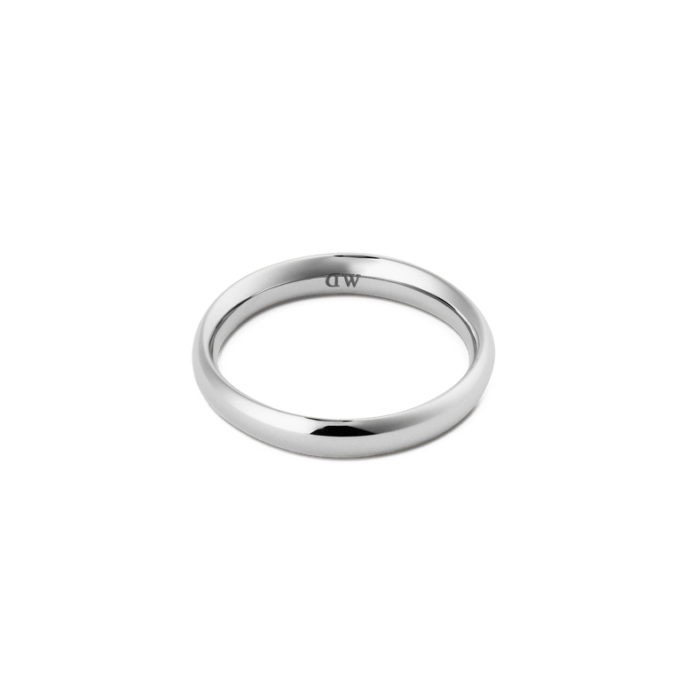 Arch Ring Silver 3.5mm with a smooth, polished silver finish and rounded band, designed for a minimalist and timeless look suitable for everyday wear.