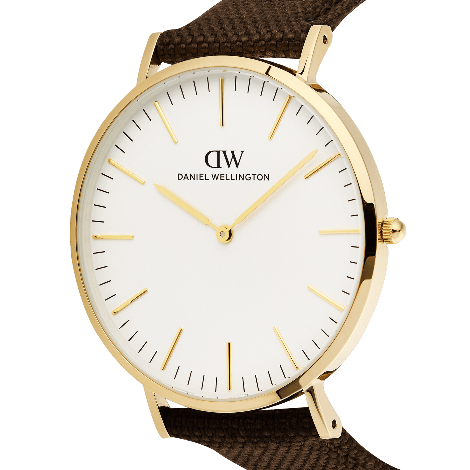 Classic Brown Canvas Gold