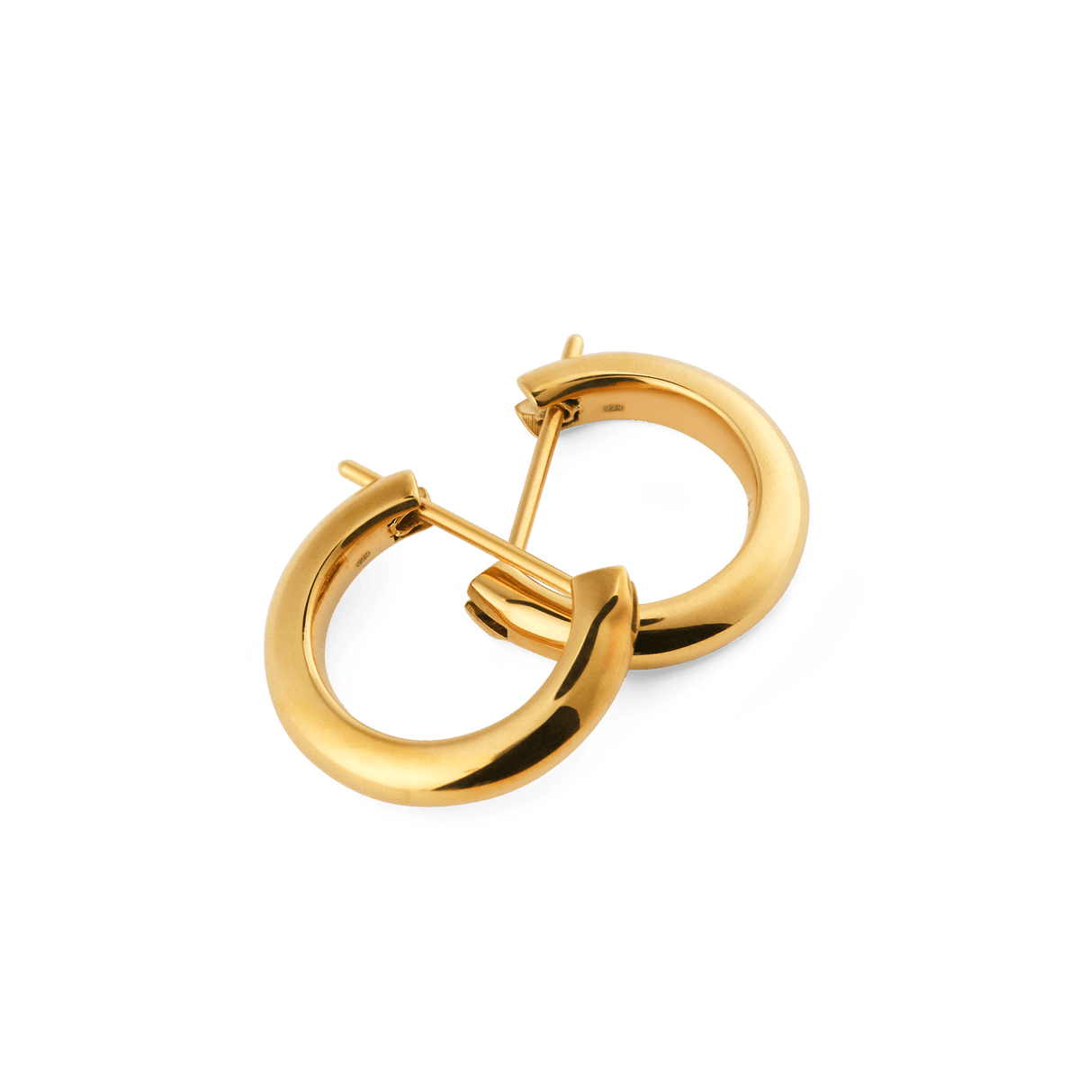 Arch Earrings Gold 9mm