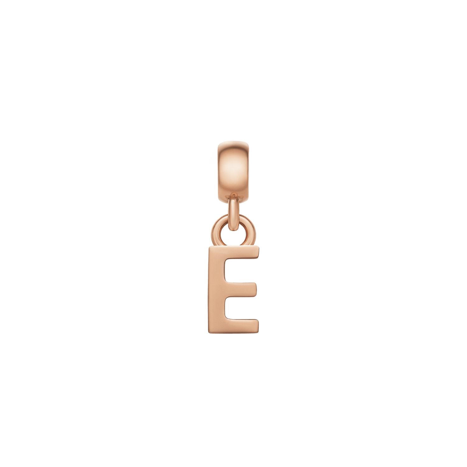 Rose gold hot sale letter charm