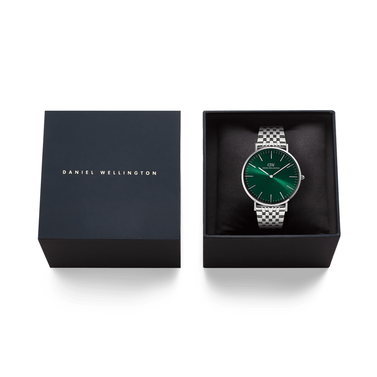 Classic 7-Link Emerald Silver