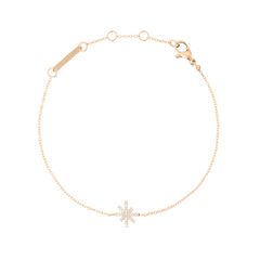 Delicate Mirelle Star Bracelet Rose Gold featuring a slim adjustable chain, a sparkling cubic zirconia star charm, and a secure clasp, ideal for layering or everyday wear.