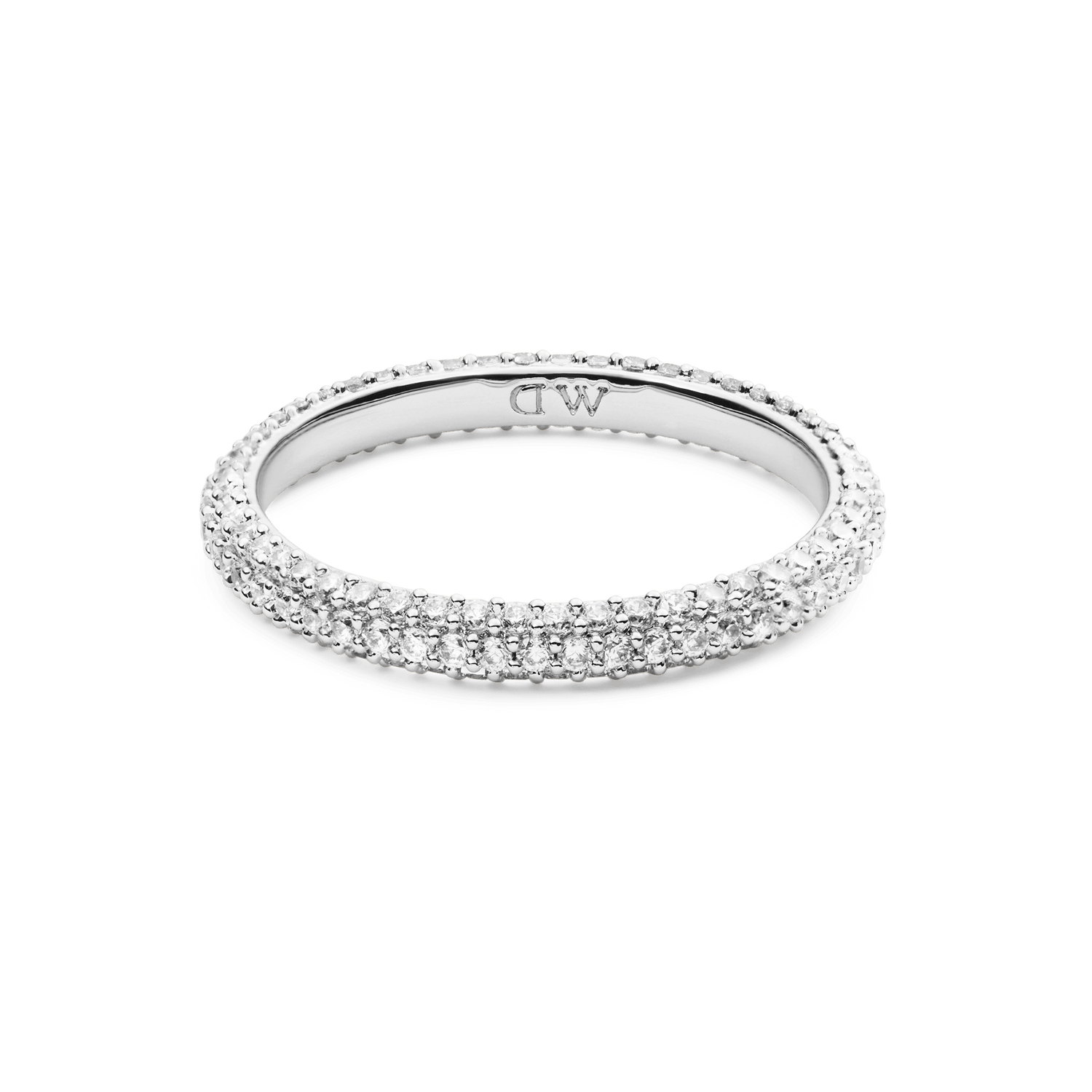 Pavé Ring Silver 3 mm