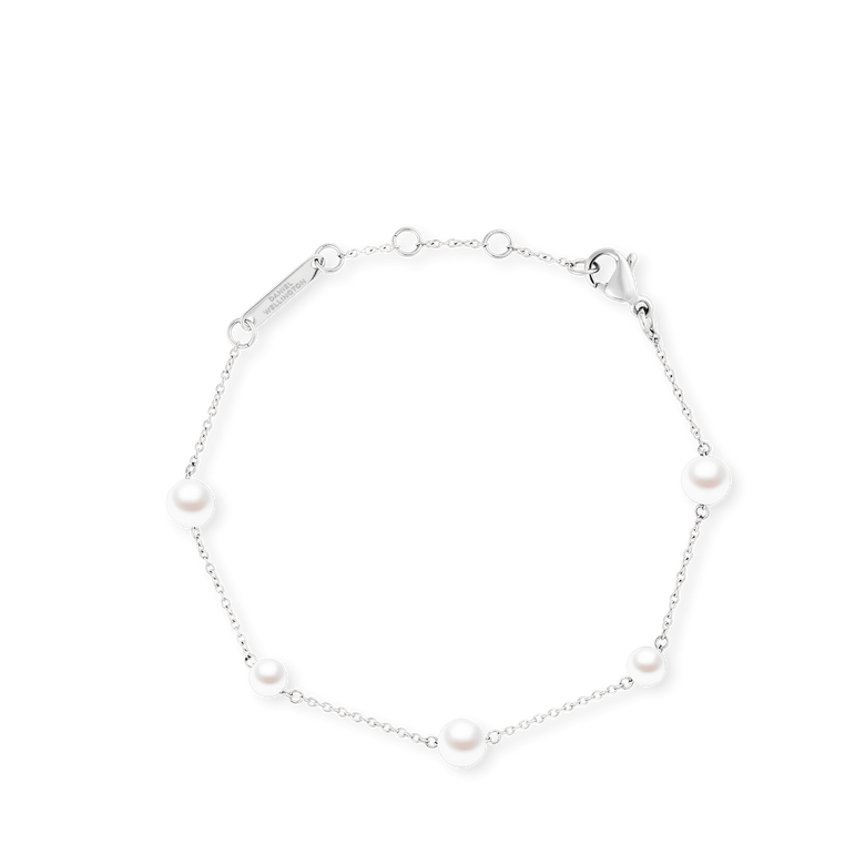 Pearl Step Bracelet Silver