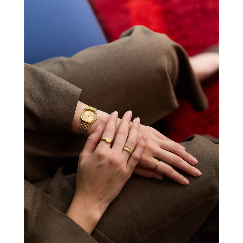 Margot Braided Mesh Unitone Gold