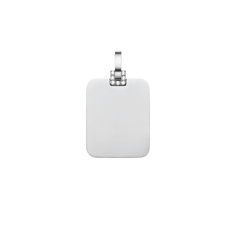 Rectangular Detail Crystal Pendant S