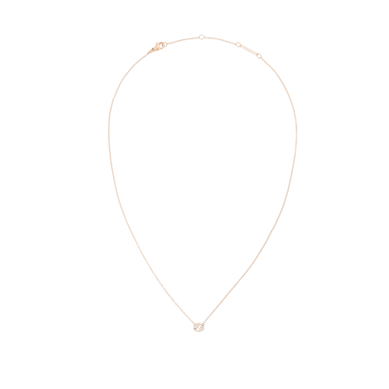 Crystal Zodiac Chain Necklace Rose Gold featuring a delicate rose gold chain and a Cancer zodiac pendant adorned with sparkling crystals, designed for a minimalist and modern look.