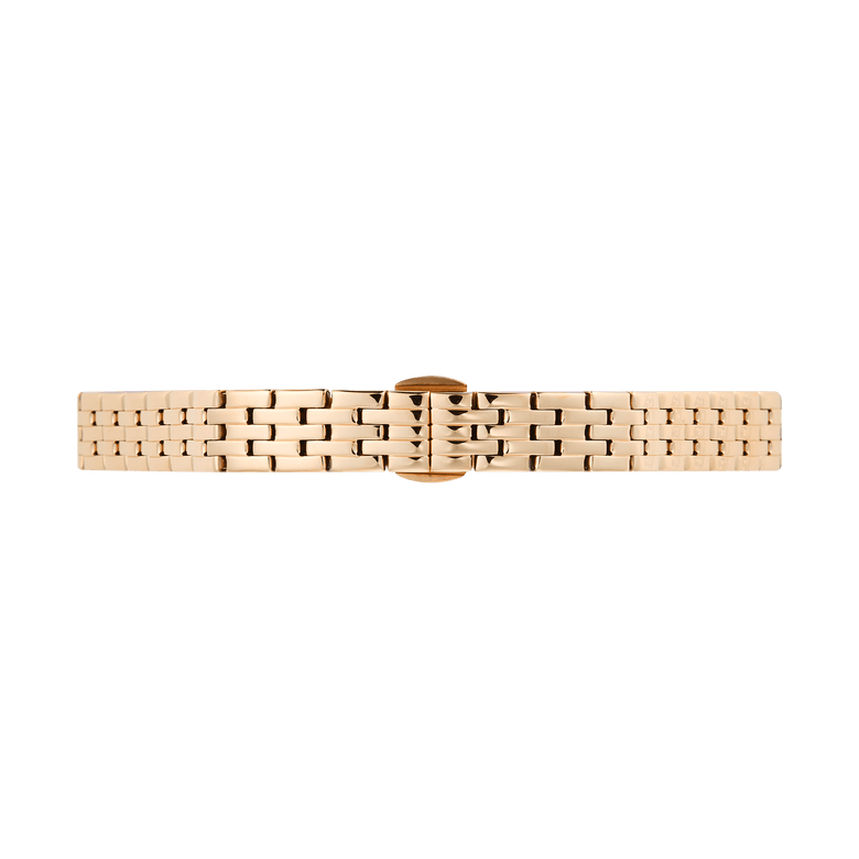 Rose gold 5-Link Strap for petite watches, featuring a polished finish, five-link structure, and butterfly clasp for a secure fit, crafted from stainless steel with a contemporary look.