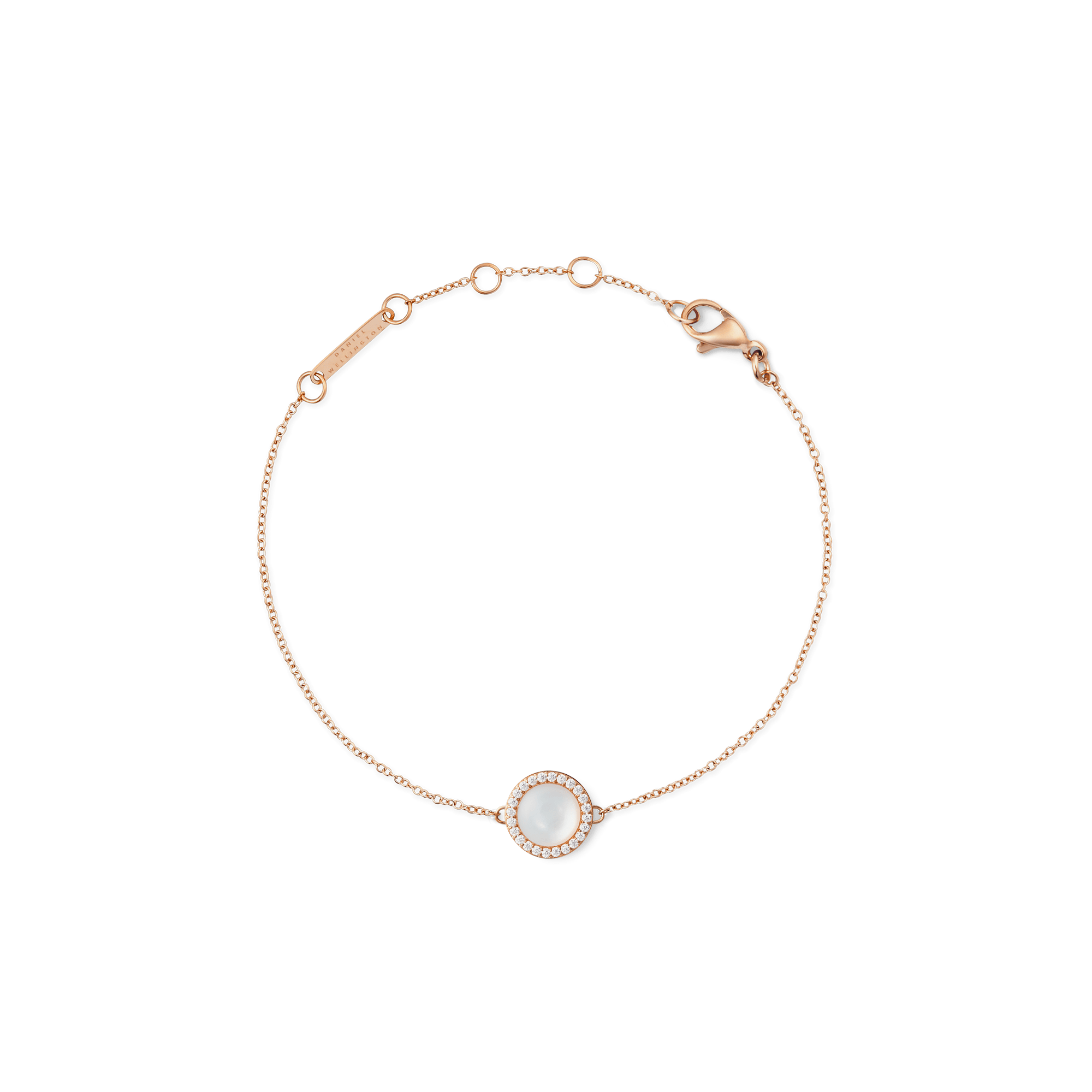 Edie Rose Gold Cuff Bracelet in Mother of Pearl main image 1