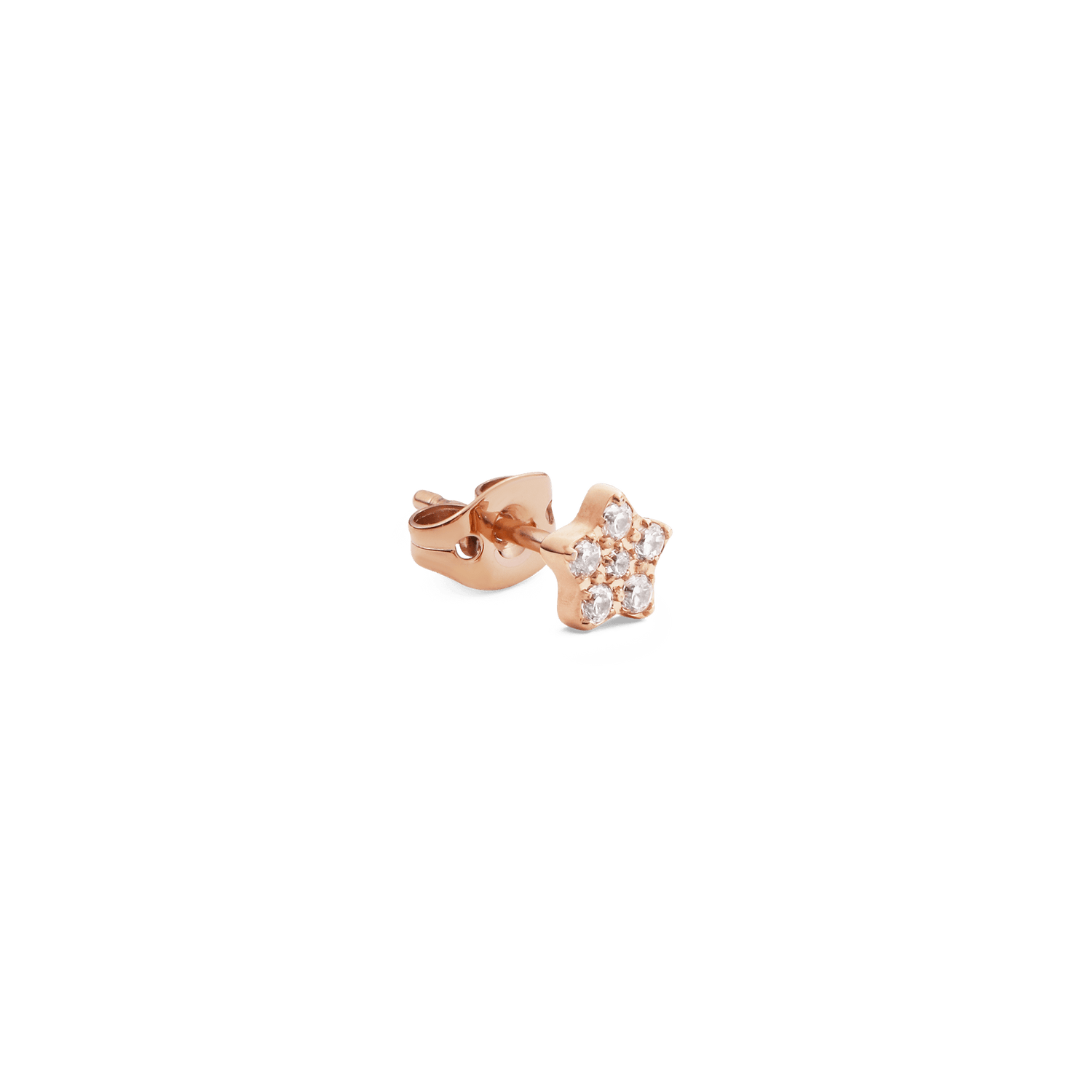 Crystal Star Stud Rose Gold