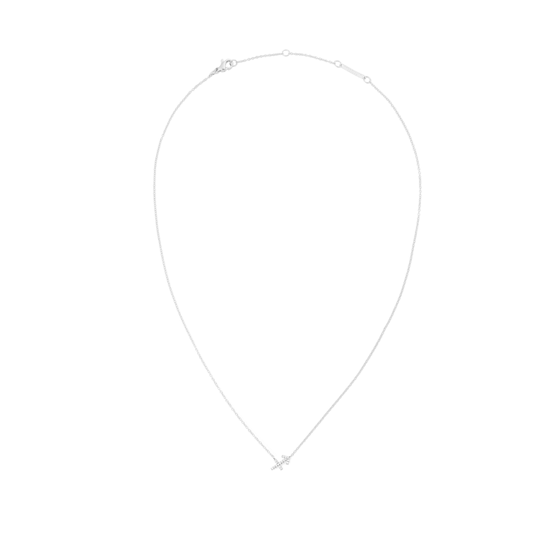 Crystal Zodiac Chain Necklace Silver with a fine adjustable chain and a Sagittarius zodiac pendant set with sparkling crystals, designed for a minimalist and elegant look.