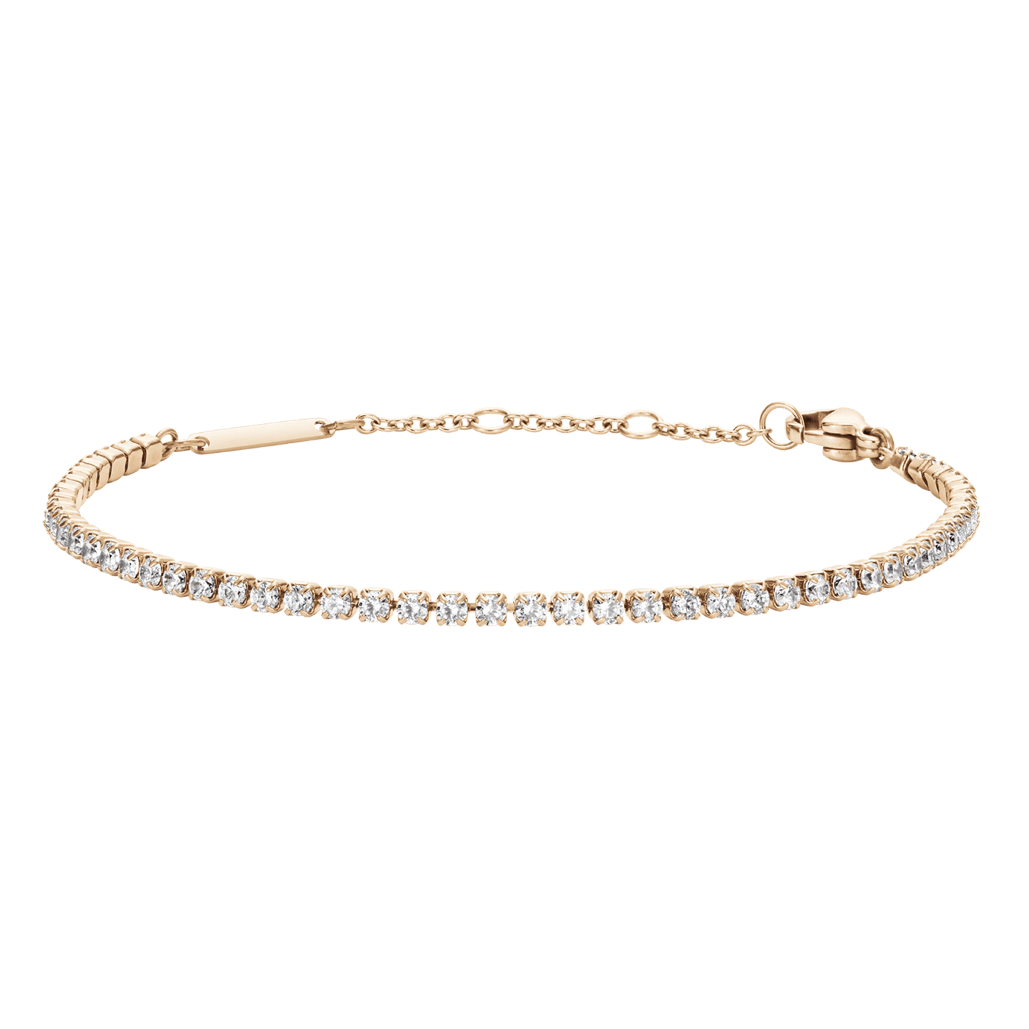Classic Tennis Bracelet Rose Gold