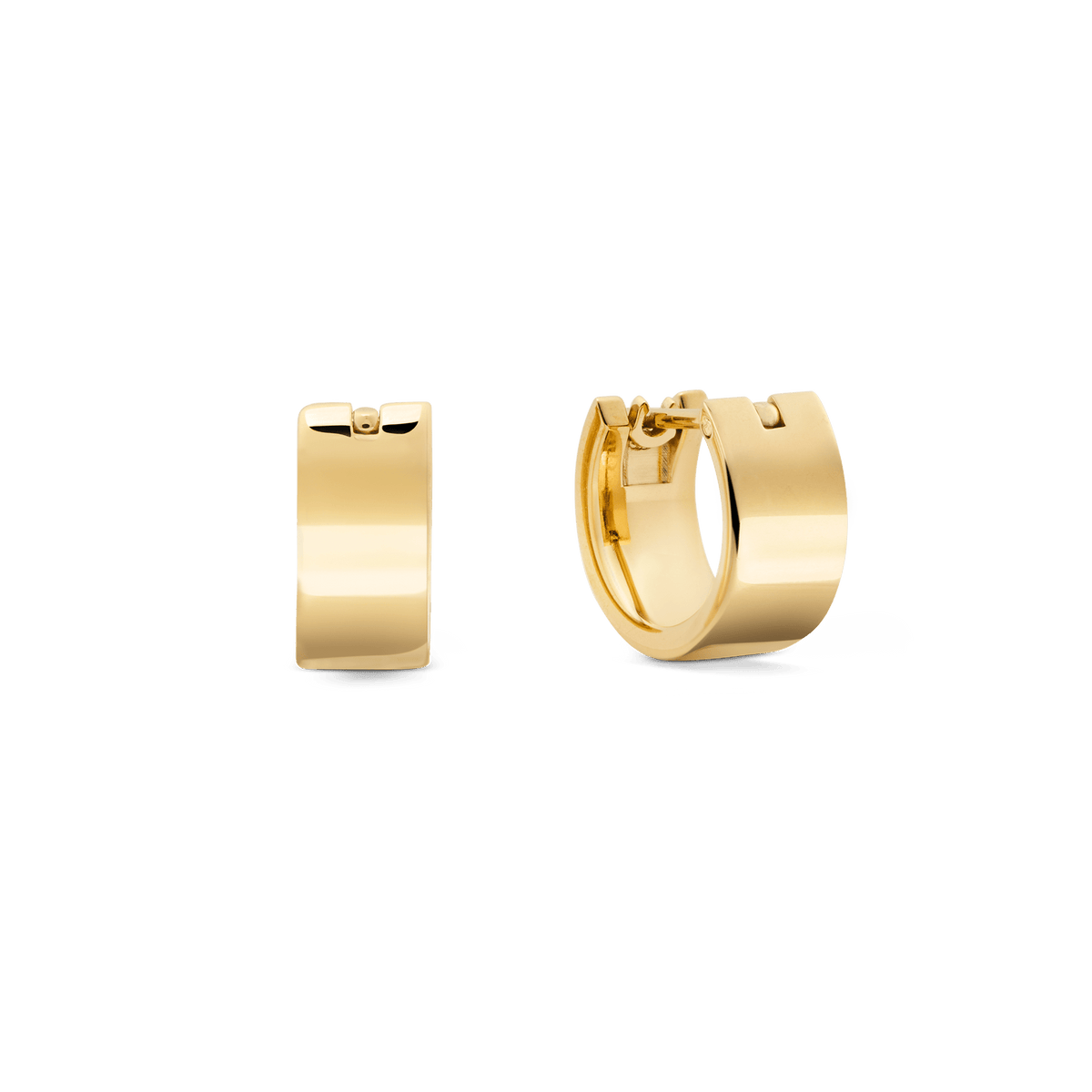 Line Earring Polished Gold 5.5mm
