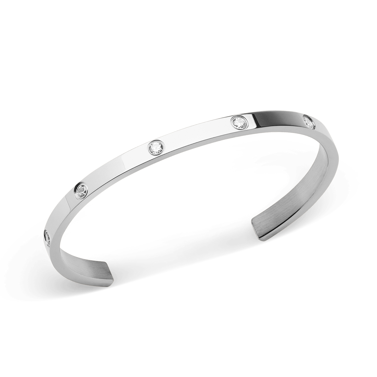Quadro 5-Link + Classic Lumine Bracelet Silver Set