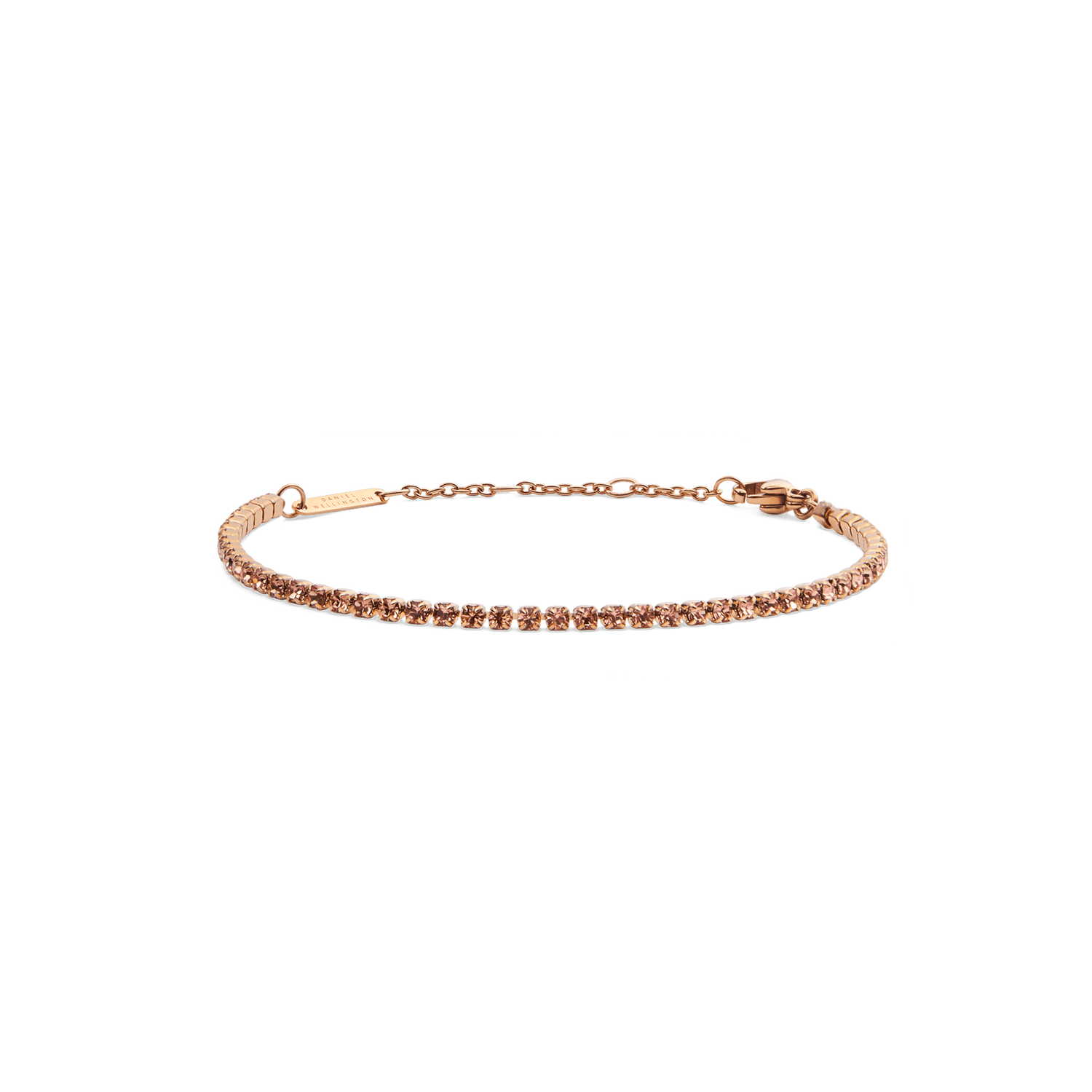 Classic Tennis Bracelet Apricot Rose Gold