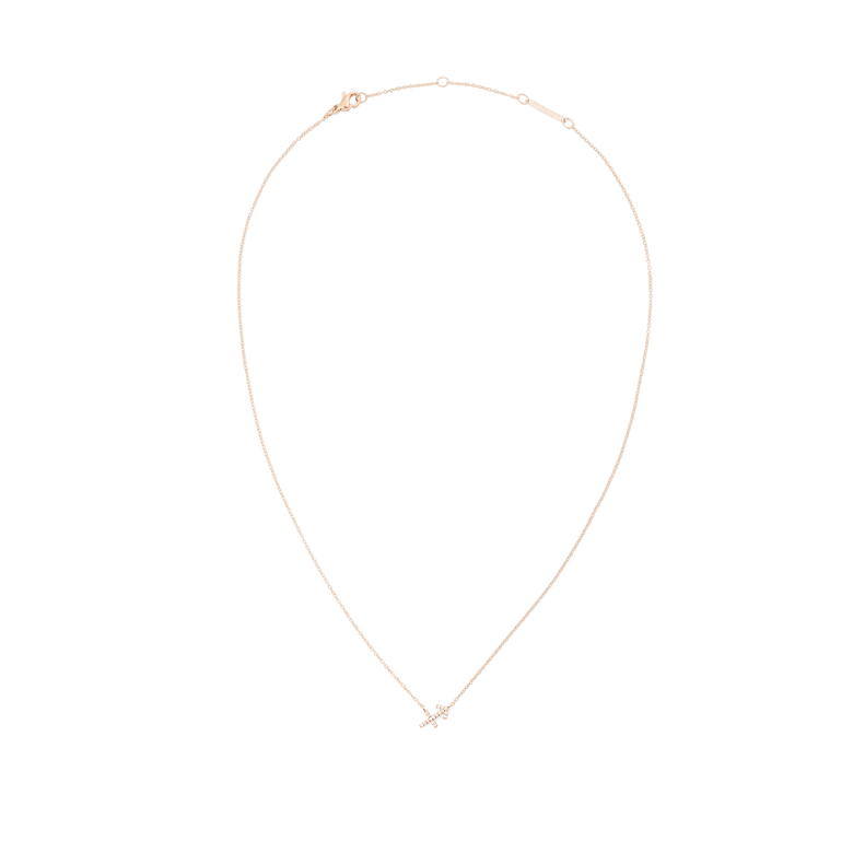 Crystal Zodiac Chain Necklace Rose Gold with a fine adjustable chain and a sparkling crystal zodiac pendant, crafted for a minimalist and modern look.