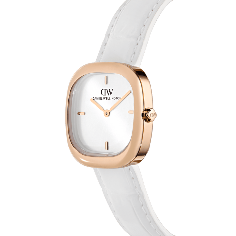Corta White-Croc Rose Gold