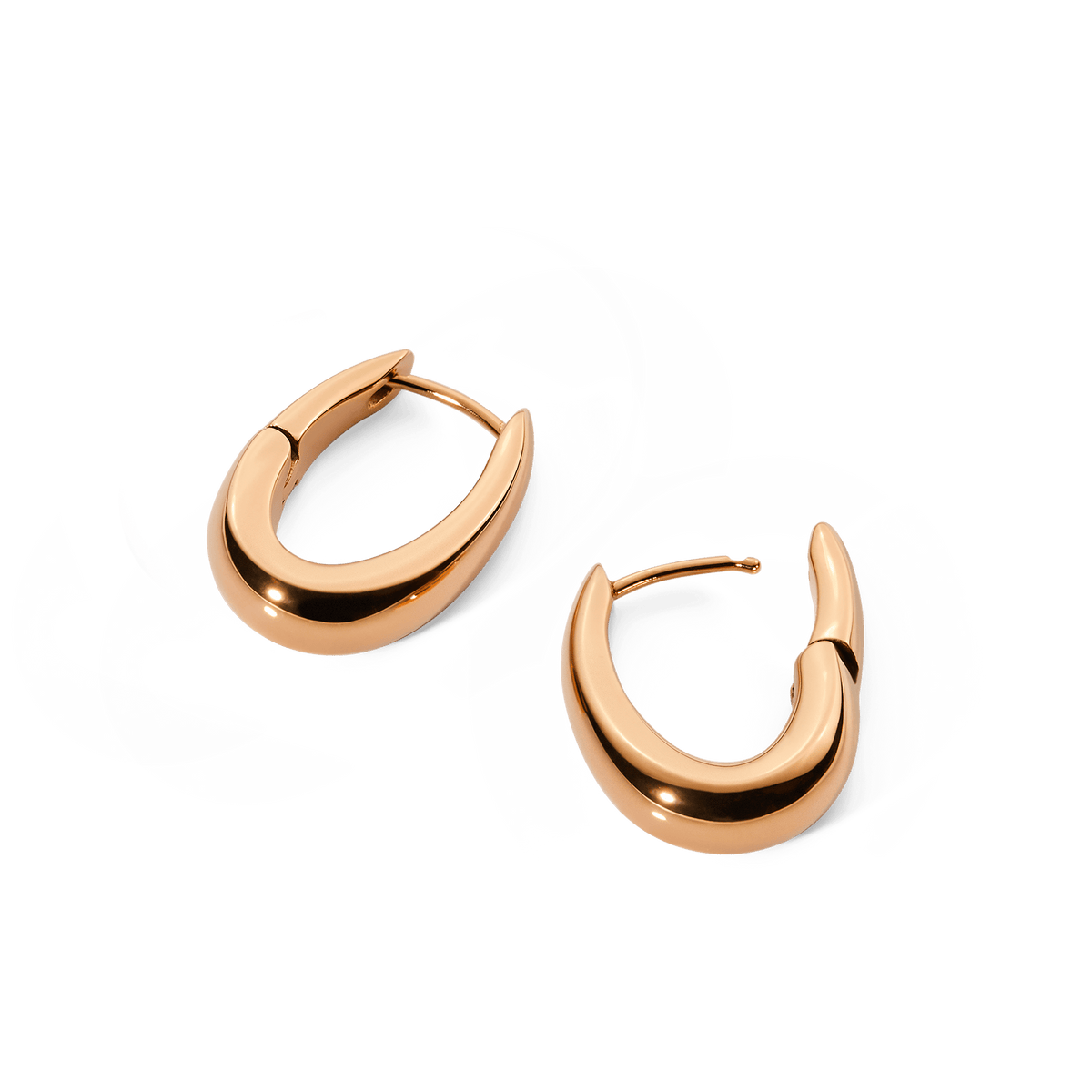 Flow Earring 20mm Rose Gold