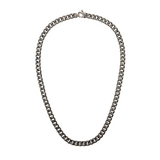 Ellipse Cuban Chain Necklace Graphite