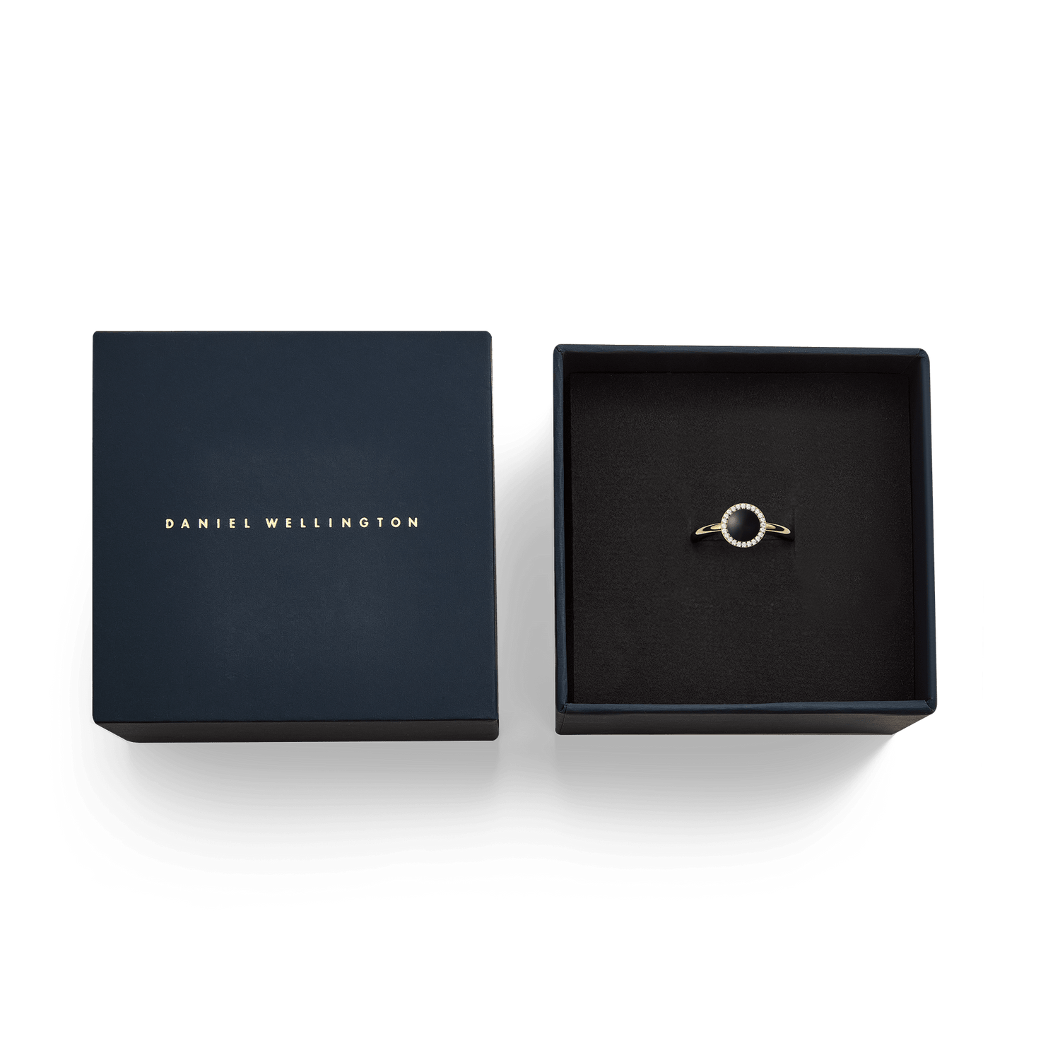 Audrey Ring Black Agathe Gold