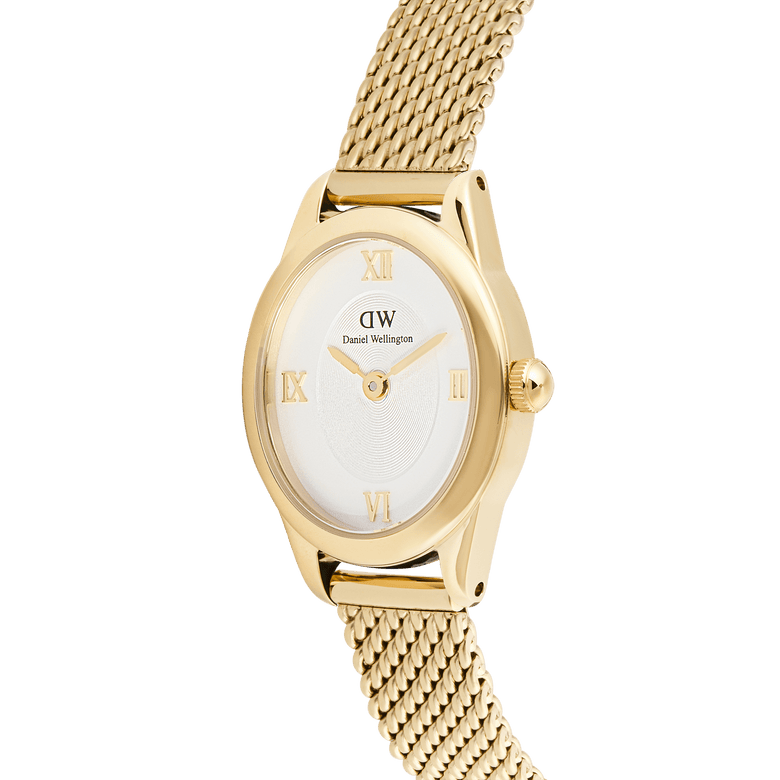 Ophelia Mini Mesh White Gold