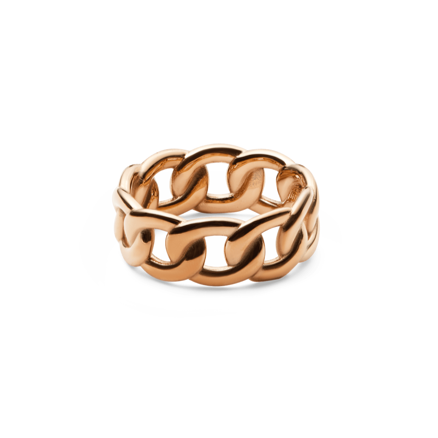 Chunky Chain Ring Rose Gold