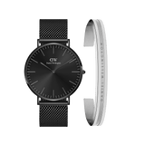 Classic Mesh + Elan Bracelet Black