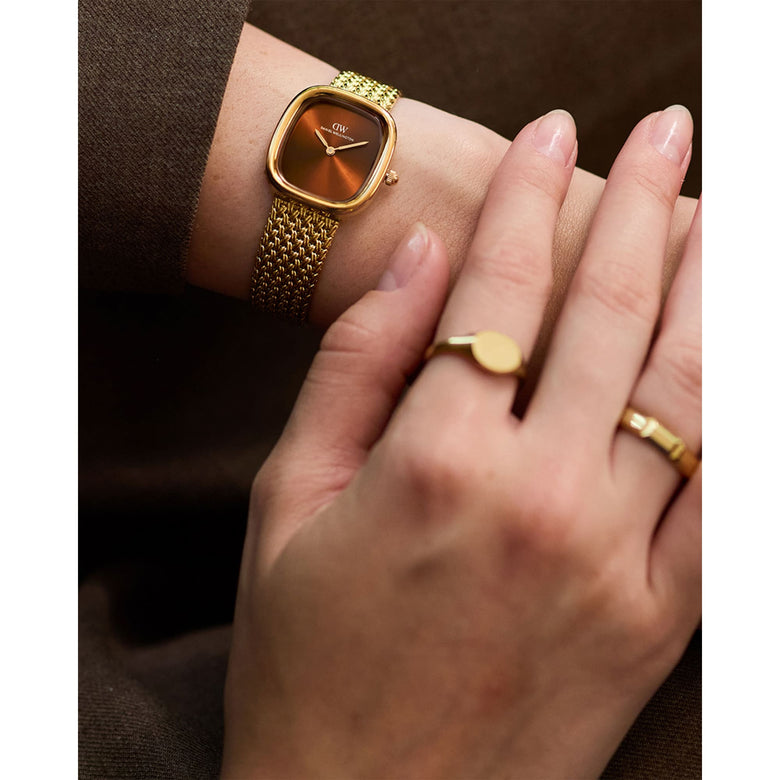 Margot Braided Mesh Amber Gold