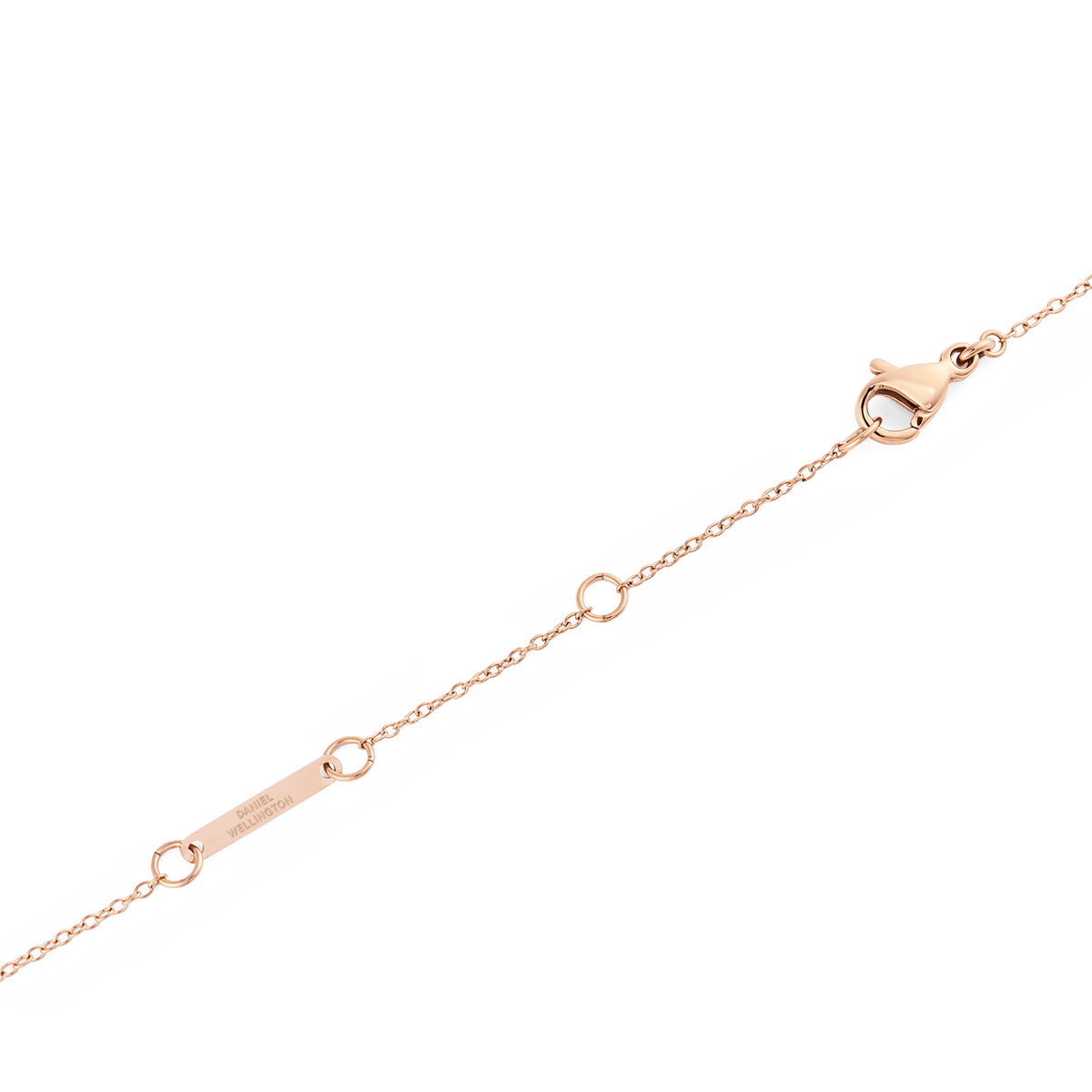 Pearl Trio Necklace Rose Gold