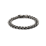 Ellipse Cuban Chain Bracelet Graphite