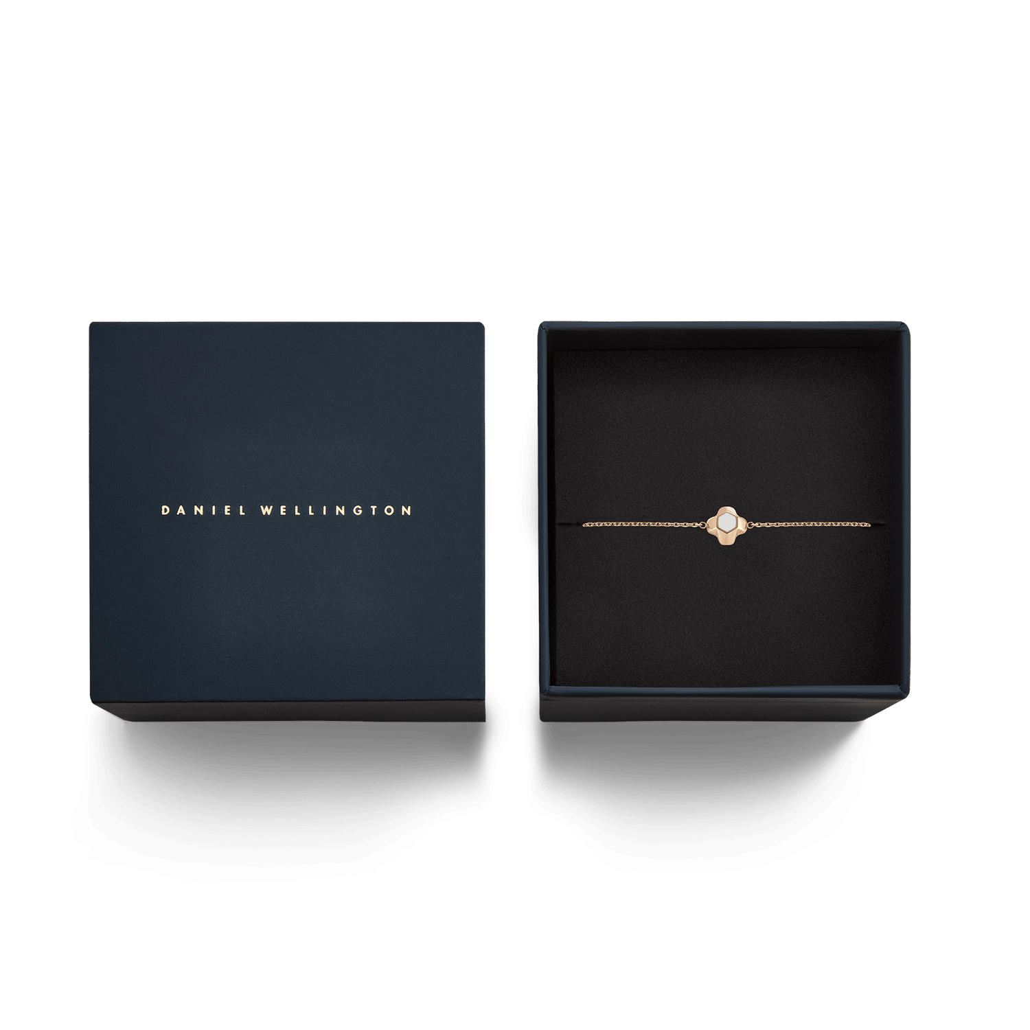 North Star Bracelet 1 Small White Enamel Rose Gold