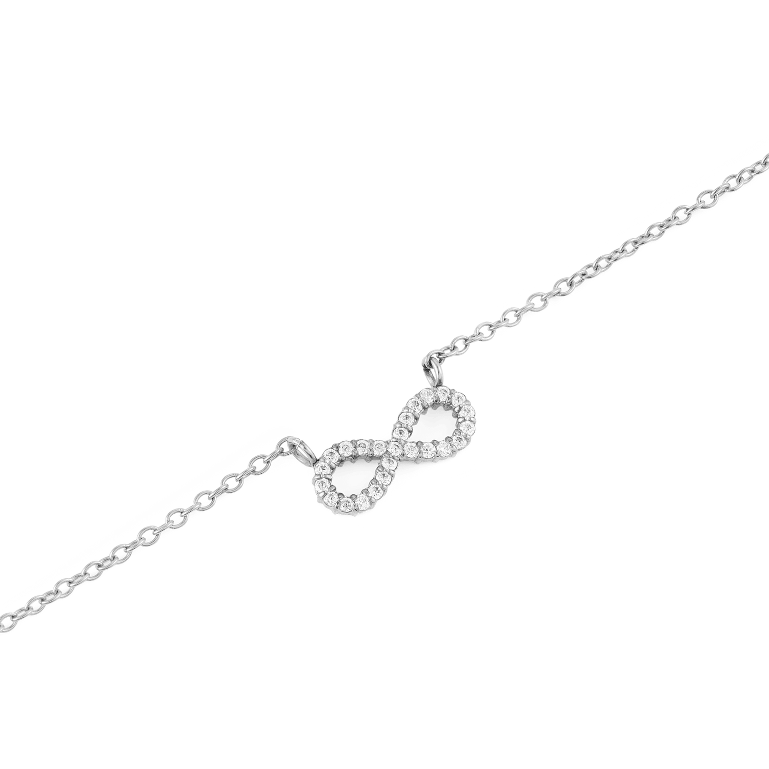Mirelle Infinity Necklace Silver
