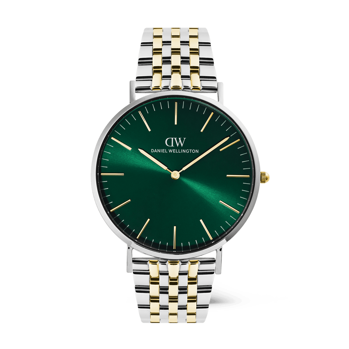 Classic 7-Link Emerald Two Tone